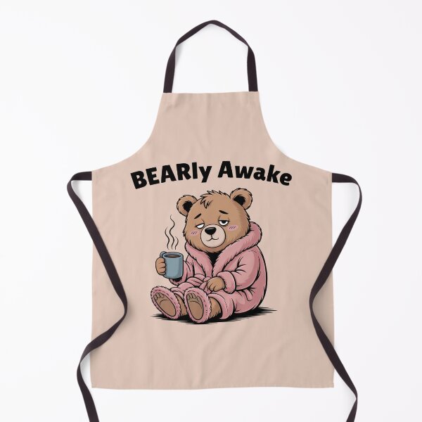 Item preview, Bearly Awake - Bear Coffee - Sleepy Bear Robe Coffee Art designed and sold by YourSocialBae.