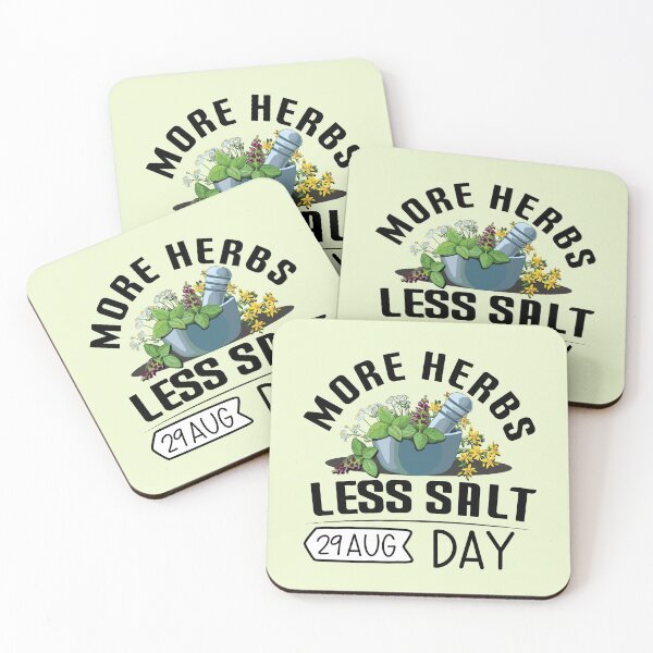 Item preview, 29 Aug More Herbs Less Salt Day - Wacky Holidays  designed and sold by ChemicalXShop.