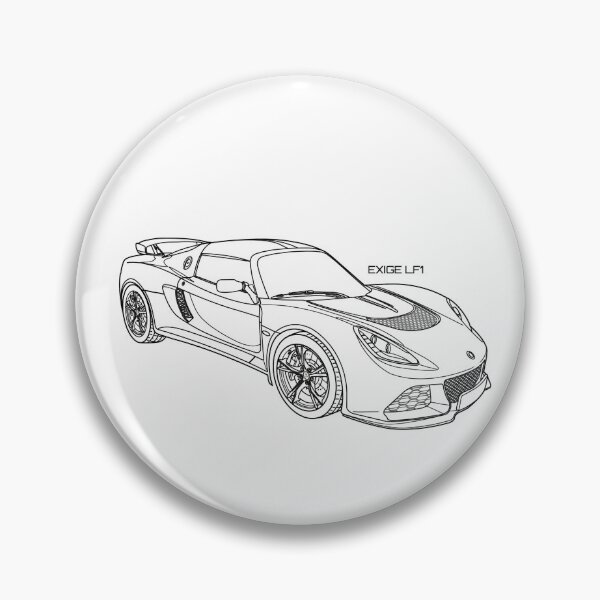 Item preview, LOTUS EXIGE LF1 Line art illust designed and sold by sketchjuny.