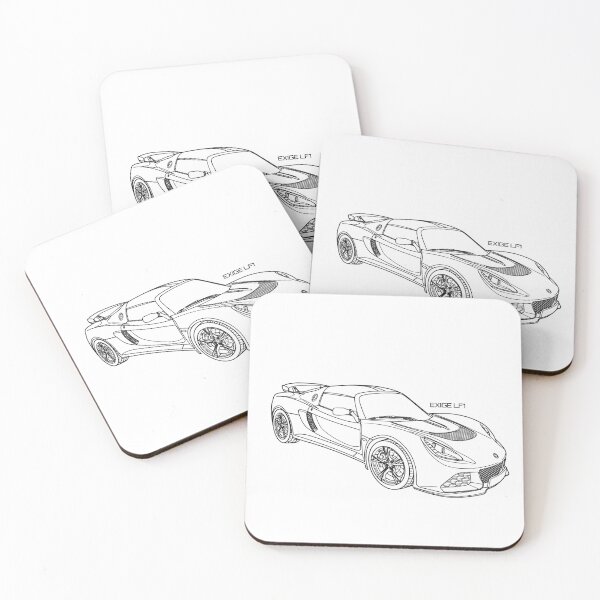 Item preview, LOTUS EXIGE LF1 Line art illust designed and sold by sketchjuny.