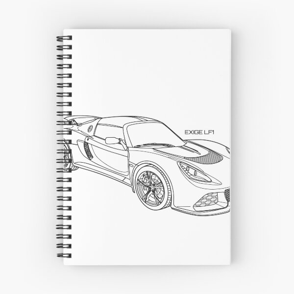 Item preview, LOTUS EXIGE LF1 Line art illust designed and sold by sketchjuny.