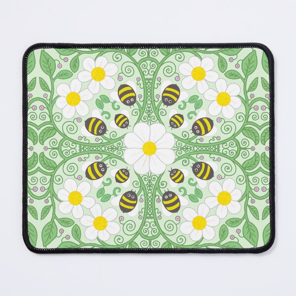 Item preview, Green radial bee garden designed and sold by QuirkyBeez.