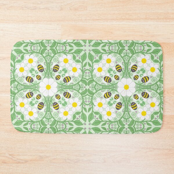 Item preview, Green radial bee garden designed and sold by QuirkyBeez.