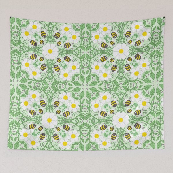 Item preview, Green radial bee garden designed and sold by QuirkyBeez.