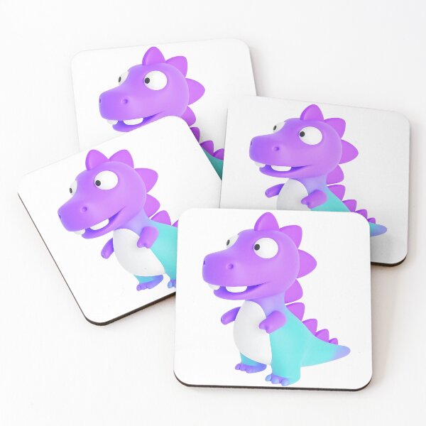 Item preview, Brightly colored dinosaur, child-friendly smile designed and sold by Nok-Thep.