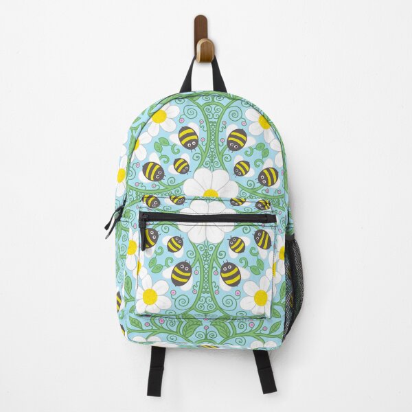 Item preview, Blue radial bee garden designed and sold by QuirkyBeez.