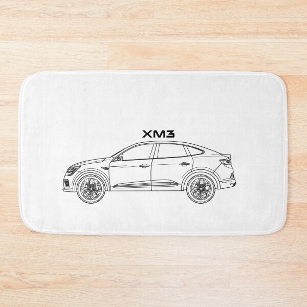 Item preview, Renault XM3 Line art illustration art work designed and sold by sketchjuny.
