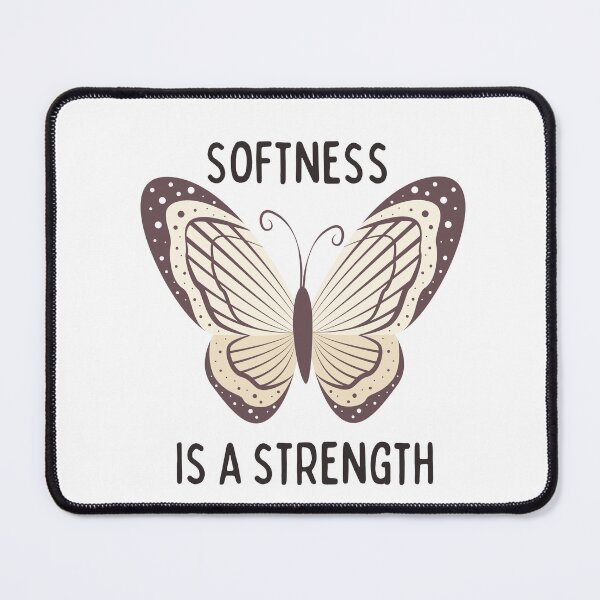 Item preview, Softness is a strengh butterfly design designed and sold by Sketchy Stickers.