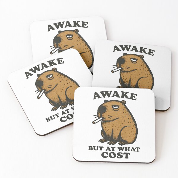 Item preview, awake but at what cost meme designed and sold by takealookatchiu.