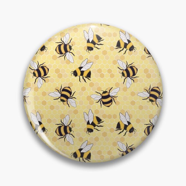 Item preview, Bees on honeycomb designed and sold by QuirkyBeez.
