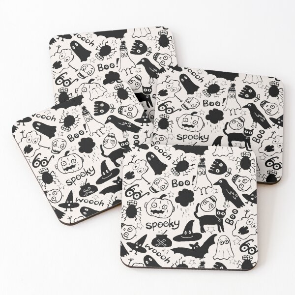 Item preview, Doodle graffiti Halloween spooky fun pattern designed and sold by SaryandSaff.