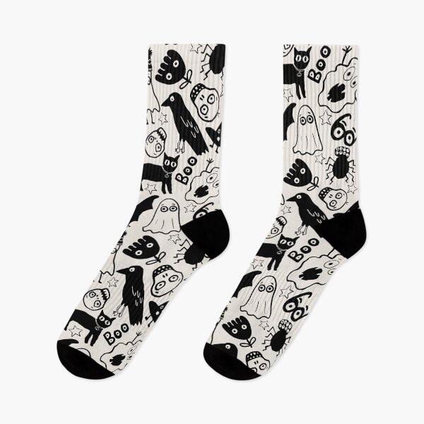 Item preview, Doodle graffiti Halloween spooky fun pattern designed and sold by SaryandSaff.