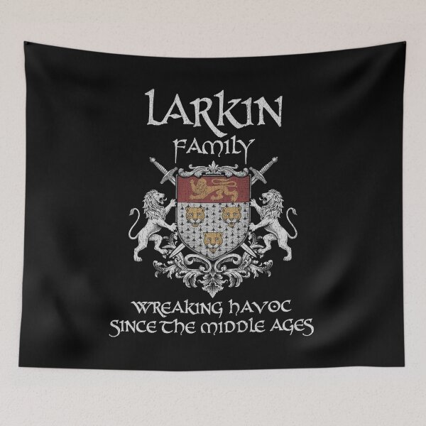 Item preview, Larkin Family Crest – Medieval Heritage Emblem for Ancestry Lovers & Vintage Style Fans designed and sold by 9X FR.