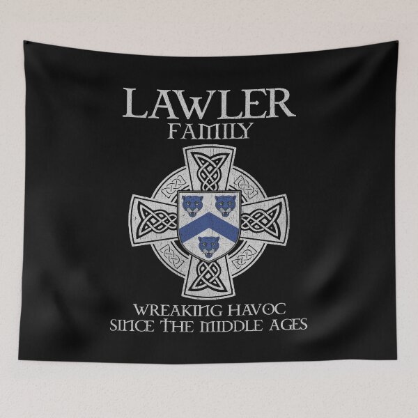 Item preview, Lawler Family Crest – Medieval Heritage Emblem for Ancestry Lovers & Vintage Style Fans designed and sold by 9X FR.