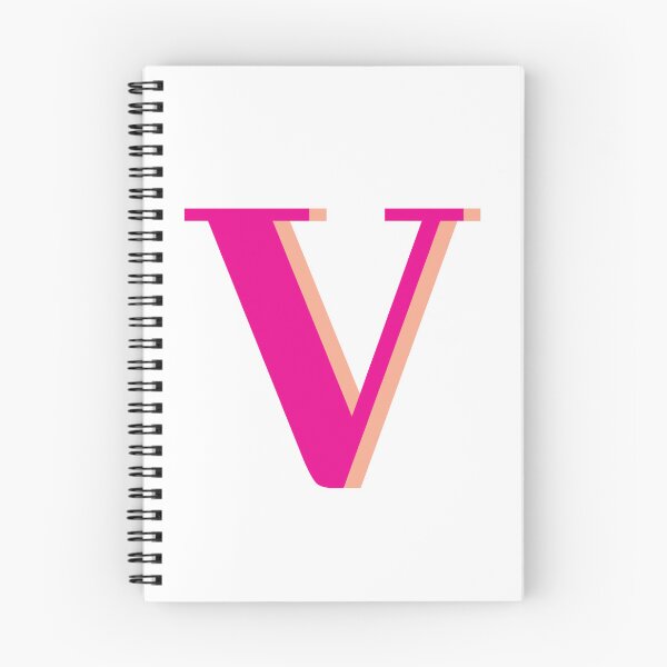 Item preview, Letter V in hot pink – Cute Alphabet Initial Monogram  designed and sold by Artbymonika.