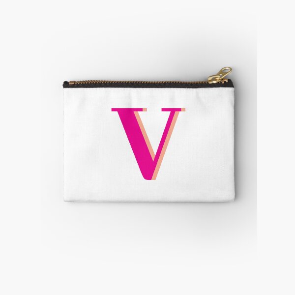Item preview, Letter V in hot pink – Cute Alphabet Initial Monogram  designed and sold by Monika Howarth.