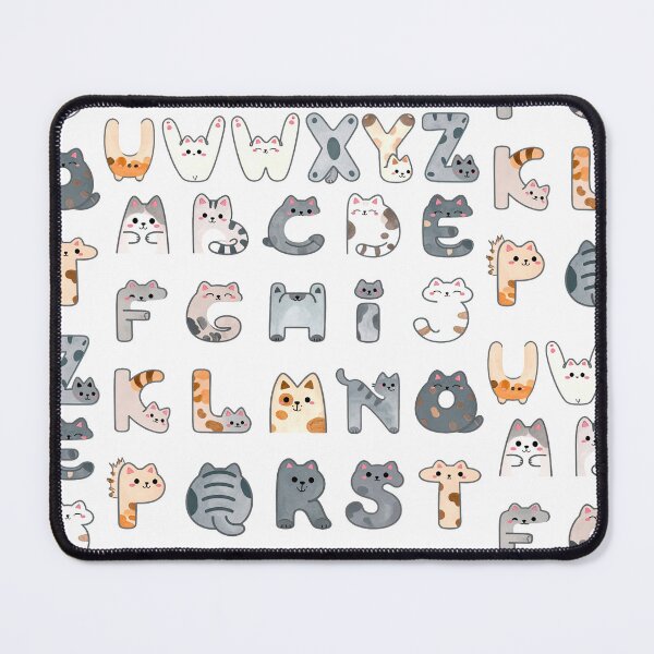 Item preview, ABC cute cat letters designed and sold by LiskoDesign.