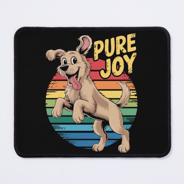 Item preview, Happy Dog – Retro Pure Joy Positive Vibes Graphic designed and sold by Taans-Creation.