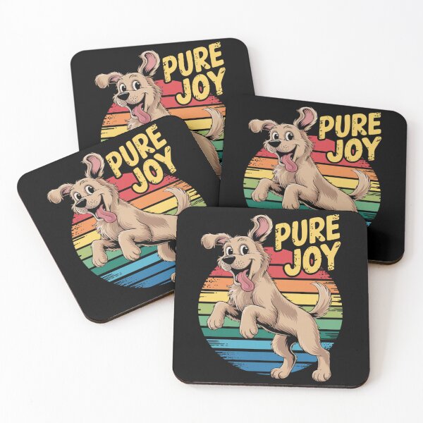 Item preview, Happy Dog – Retro Pure Joy Positive Vibes Graphic designed and sold by Taans-Creation.