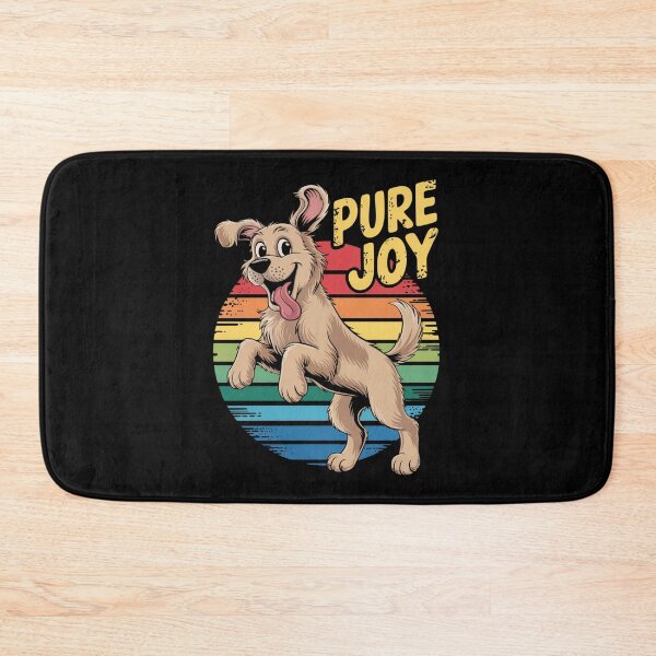 Item preview, Happy Dog – Retro Pure Joy Positive Vibes Graphic designed and sold by Taans-Creation.