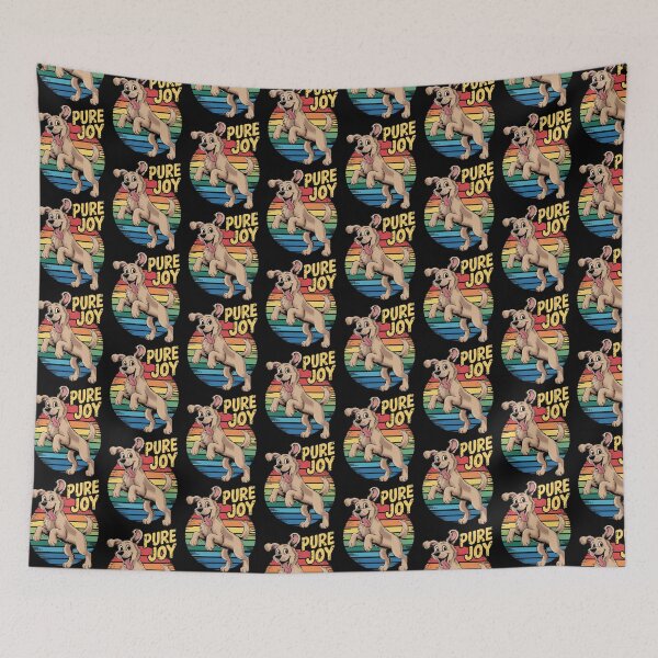 Item preview, Happy Dog – Retro Pure Joy Positive Vibes Graphic designed and sold by Taans-Creation.