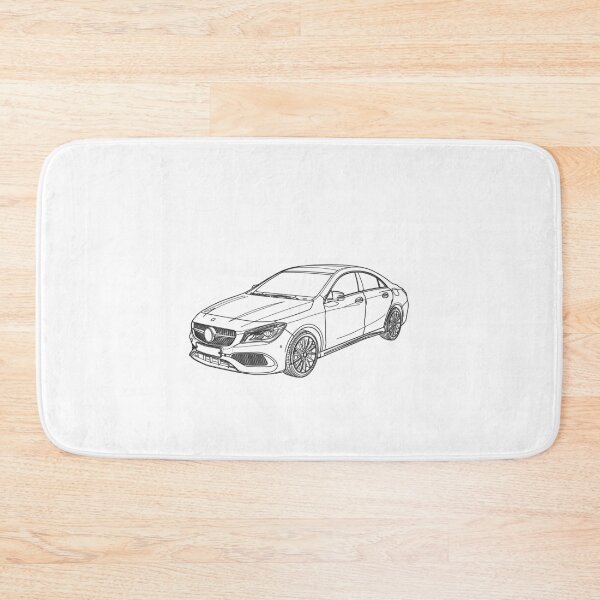 Item preview, Mercedes car CLA250 Line art illustration.  designed and sold by sketchjuny.