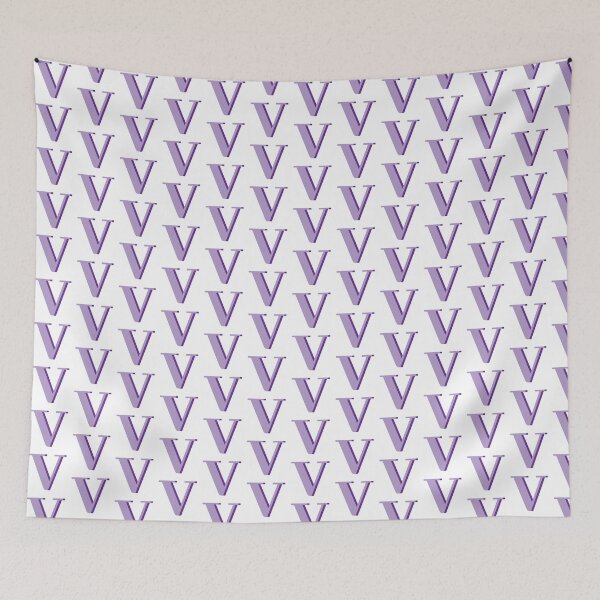 Item preview, Letter V in purple – Cute Alphabet Initial Monogram  designed and sold by Monika Howarth.