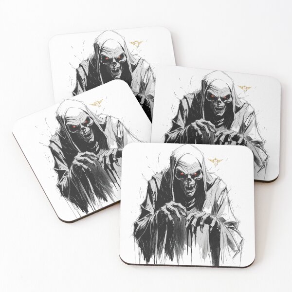 Item preview, Black and White Terrifying Specter with Sharp Claws designed and sold by DM.