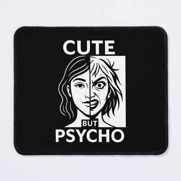 Item preview, Cute But Psycho – Funny Split Personality Cartoon Design for Women designed and sold by SnappyPNG.