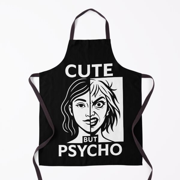 Item preview, Cute But Psycho – Funny Split Personality Cartoon Design for Women designed and sold by SnappyPNG.