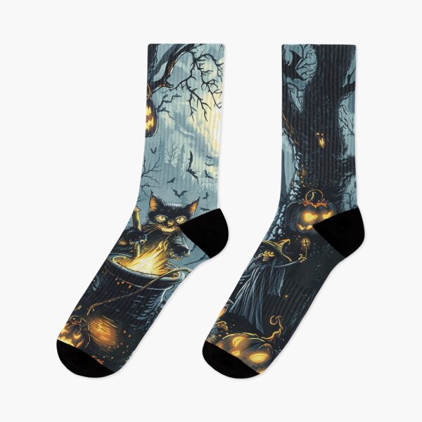 Item preview, Vintage Autumn Haloween Potion Makers Black Cats Occult designed and sold by GrinGalore.