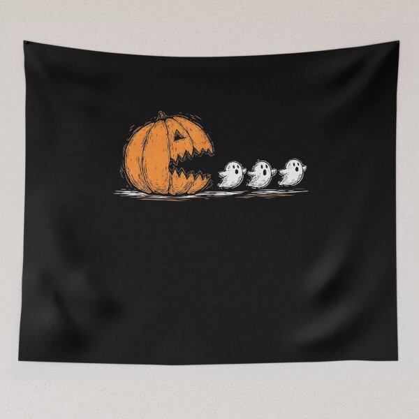 Item preview, Trendy Halloween Pumpkin Chasing Ghost designed and sold by Mohammadirwin.