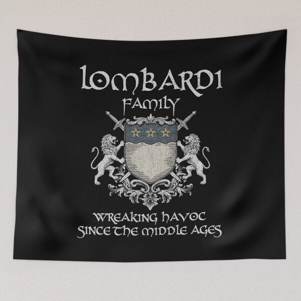 Item preview, Lombardi Family Crest – Medieval Heritage Emblem for Ancestry Lovers & Vintage Style Fans designed and sold by 9X FR.