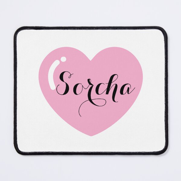 Item preview, Sorcha Name with Pink Heart designed and sold by Monika Howarth.