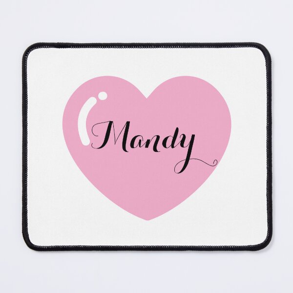 Item preview, Mandy Name with Pink Heart  designed and sold by Monika Howarth.