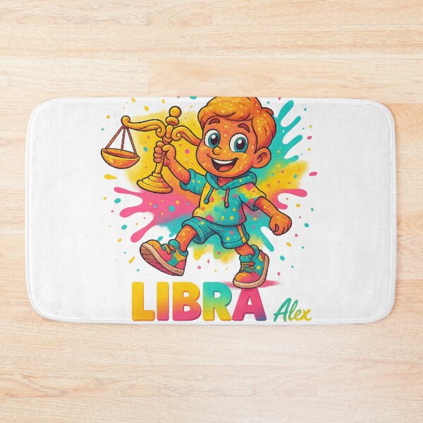 Item preview, Cute Libra Zodiac Cartoon Character – Colorful Splash Art designed and sold by AlexLineArt.