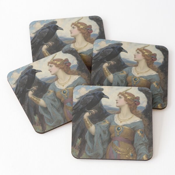 Item preview, Goddess Morrigan with Raven. designed and sold by SoniaSarkali.