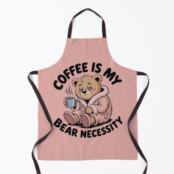 Item preview, Sleepy Bear Robe Coffee Design - Funny Bear Coffee Quote “Coffee Is My Bear Necessity” designed and sold by YourSocialBae.