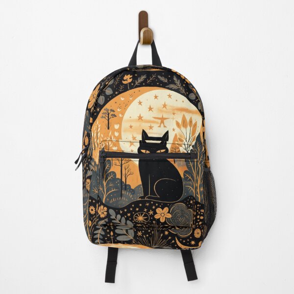 Item preview, Vintage Autumn Haloween Spooky Black Cat Halloween Occult designed and sold by GrinGalore.