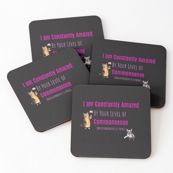 Item preview, Amazed by Common Sense - Sarcastic Quote designed and sold by ArtisticDesignsbyLinda.