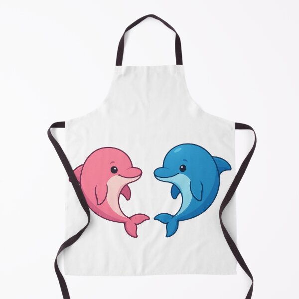 Item preview, Cute Pink and Blue Dolphins Forming a Heart designed and sold by Khamique.