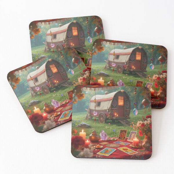 Item preview, Mystic Tarot Table by the Gypsy Caravan – Art of Intuition and Magic designed and sold by SoniaSarkali.