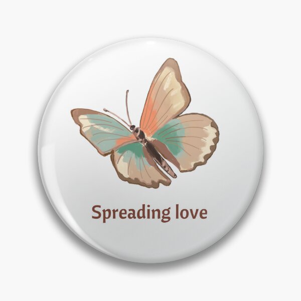 Item preview, BUTTERFLY SPREADING LOVE - ARTISTIC DESIGN designed and sold by CholarCrafts.