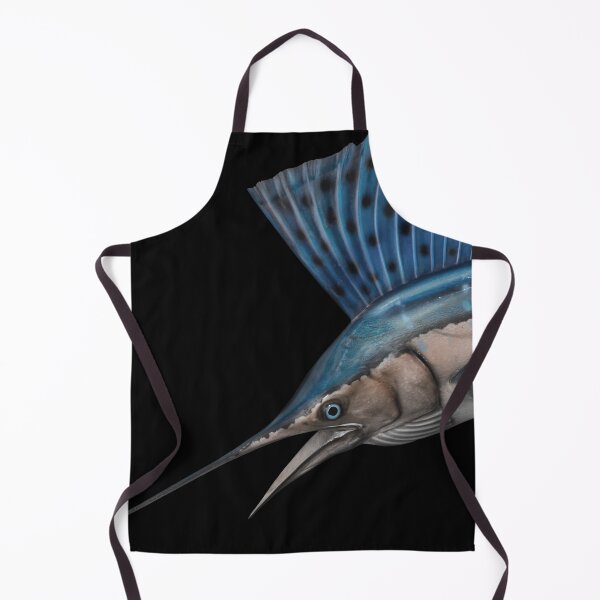 Item preview, Marlin Sailfish swordfish: Blue-black striped marlin with large sail-like dorsal fin mounted as trophy designed and sold by mirrorimages.