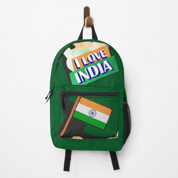 Item preview, I Love India with Indian Flag and Map Pride Art designed and sold by ArtsyExplorer.