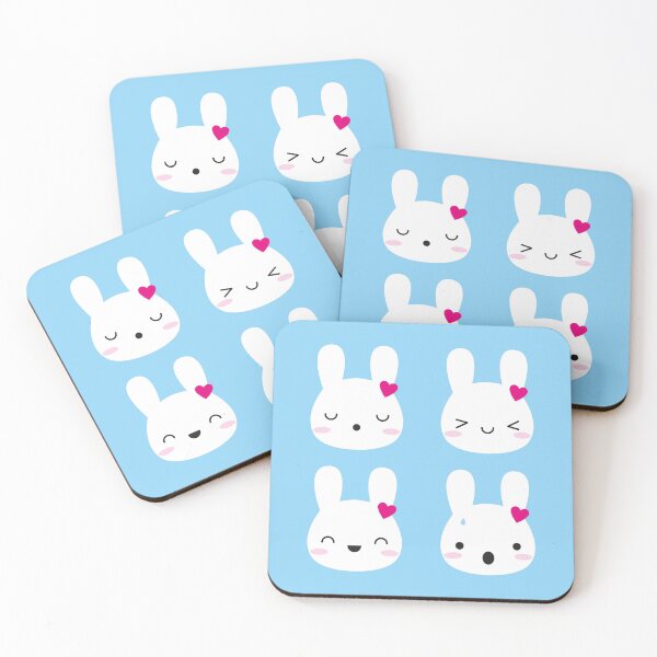 Item preview, Kawaii Bunny Emotions designed and sold by marcelinesmith.
