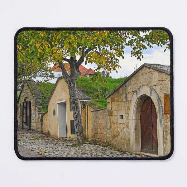 Item preview, Wine cellars of Kellergasse in Purbach, Burgenland,Austria,autumn season designed and sold by goceris.