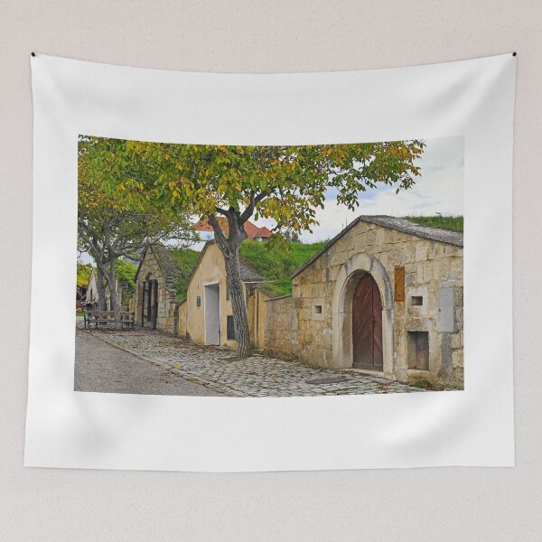 Item preview, Wine cellars of Kellergasse in Purbach, Burgenland,Austria,autumn season designed and sold by goceris.
