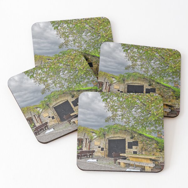 Item preview, Old stone wine cellars in Purbach, Burgenland, Austria,autumn season  designed and sold by goceris.