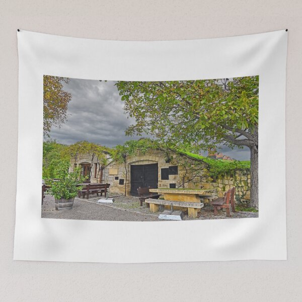 Item preview, Old stone wine cellars in Purbach, Burgenland, Austria,autumn season  designed and sold by goceris.